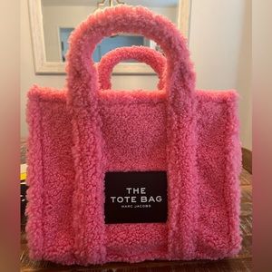 Marc Jacobs Pink Teddy Tote Bag Purse size Small